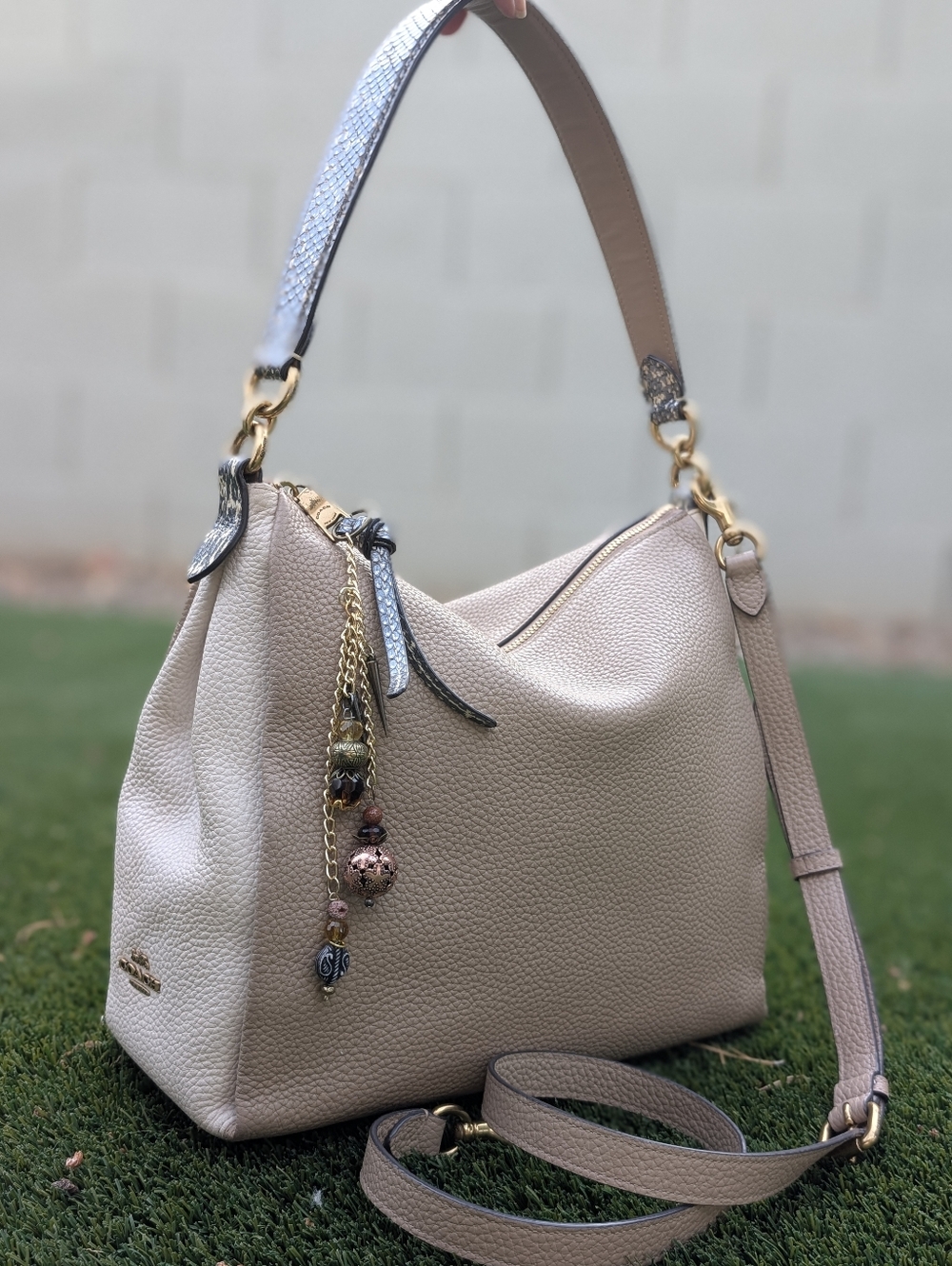 Coach 4610 Shay Colorblock Snakeskin  Leather Shoulder Bag Purse Crossbody Bag